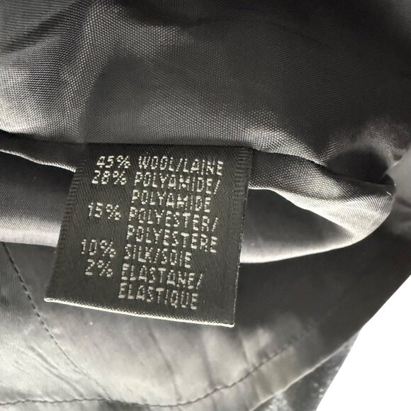 Lafayette 148 NY Blue Tweed Cowl Neck Midi Dress With Pockets Size 8 - Picture 5 of 6